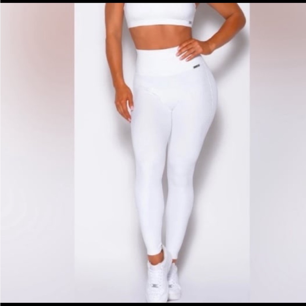 Bombshell Sportswear Python Shine White Leggings - image 1